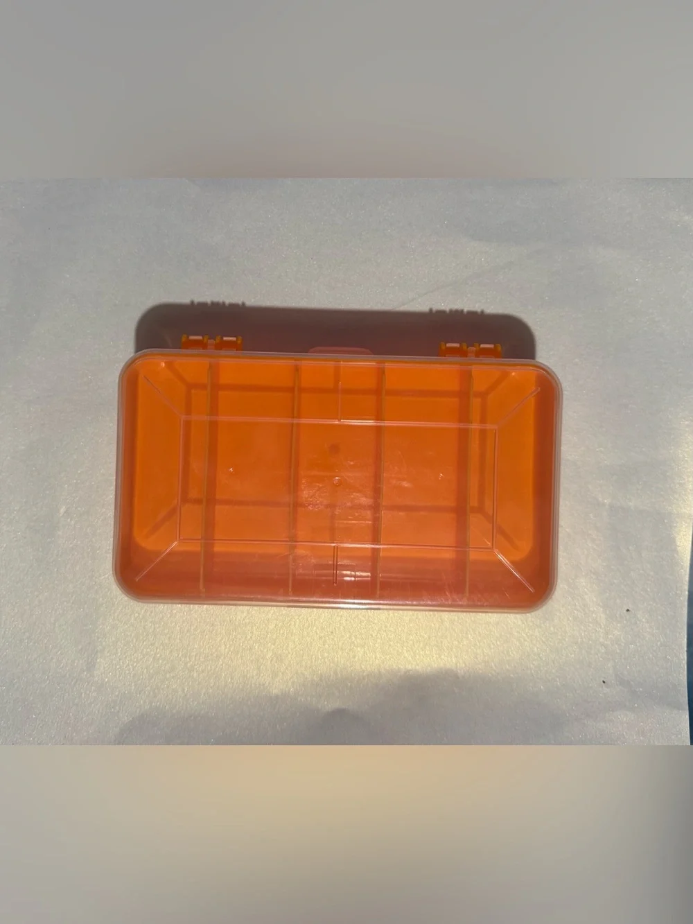 Orange Plastic Double Sided Storage Box